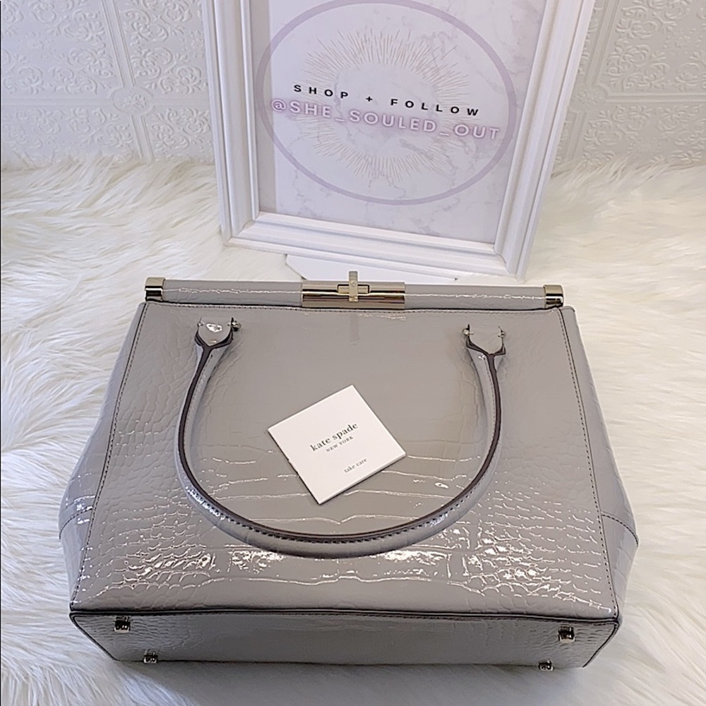 SOLD!! KATE SPADE ✖️ Soft Taupe Bag $698!! - Picture 5 of 16